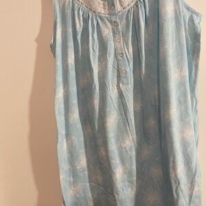 Women's Blue Sleeveless Nightgown